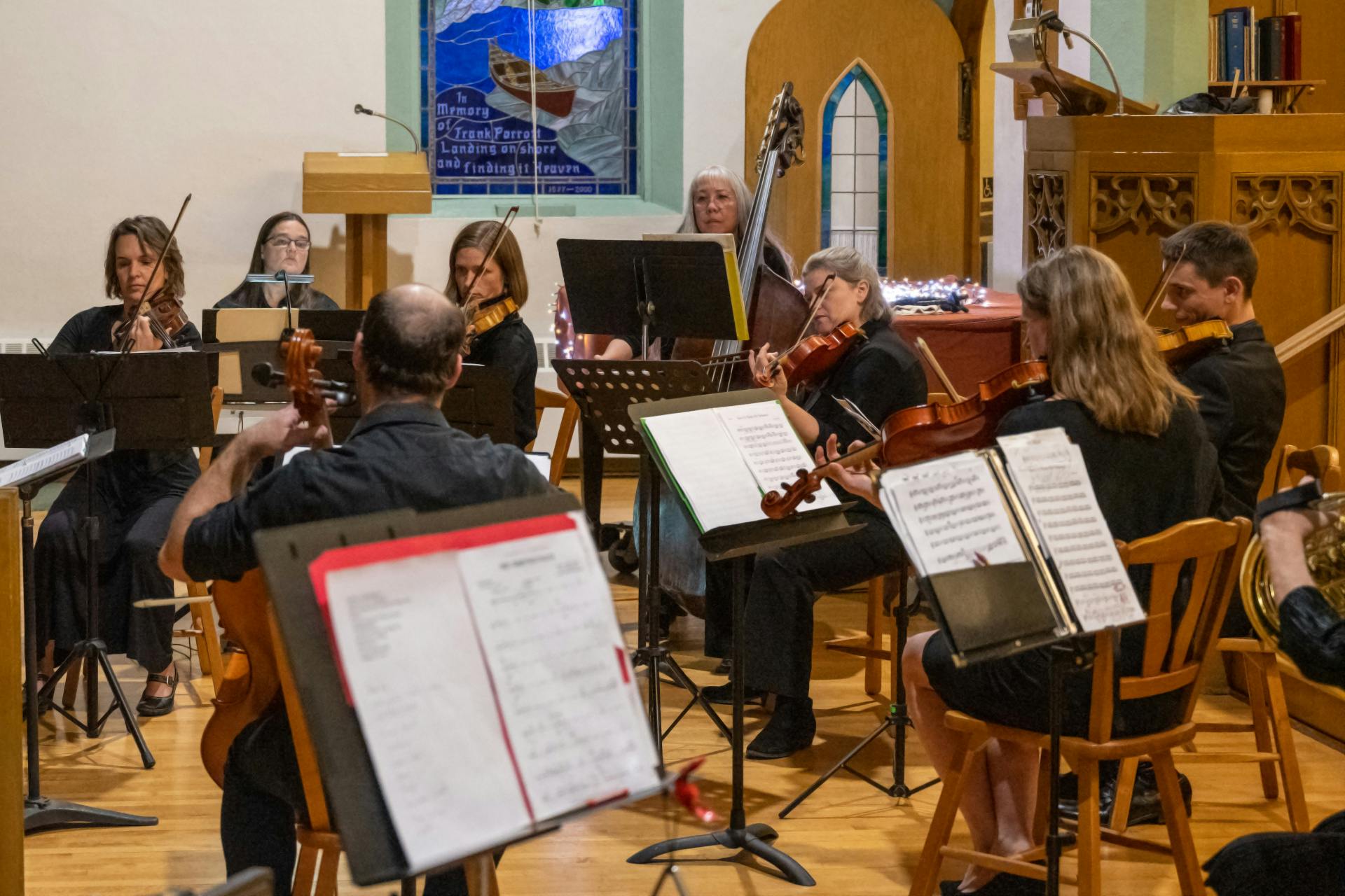 String section in concert
